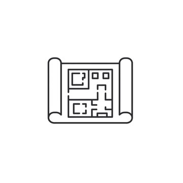Ancient Puzzle Scroll with Intricate Maze Design for Brain Teasers
