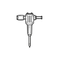 Naklejka premium Illustration of a Precision Electric Screwdriver for Professional Use