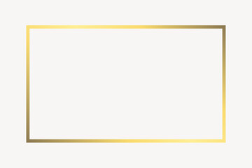 Obraz premium Rectangle gold frame vector
