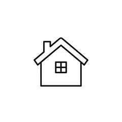 Fototapeta premium Simple House Icon Illustration for Real Estate and Housing Concepts
