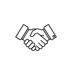 Obraz premium Handshake Icon Symbolizing Partnership and Agreement for Business and Collaboration