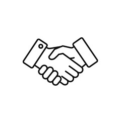 Professional Handshake Symbol Representing Agreement or Partnership
