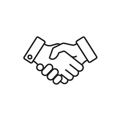 Professional Handshake Symbol Representing Business Agreement and Partnership