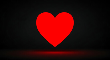Minimal Heart Icon with Symmetry