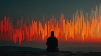 Silhouette of a Person Meditating in Nature at Sunset, Abstract Audio Visual

Category Mind