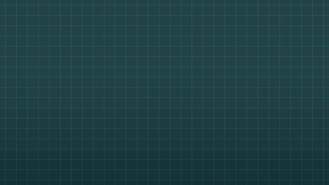 Green grid pattern forms small squares against dark background