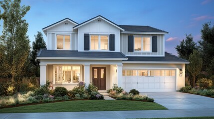 Dream Home: Two-Story Farmhouse Architectural Design