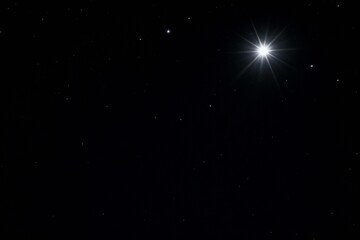 Obraz premium Night sky with bright stars