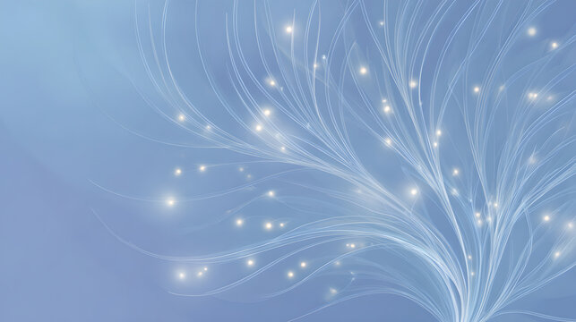 Delicate Neuron Inspired Abstract Wallpaper Soft Fiber Optic Glow Digital Nature
