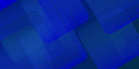 Obraz premium Abstract illustration in dark blue tones with subtle gradients and rounded rectangular shapes arranged diagonally gives a professional impression. Suitable for technology themes.
