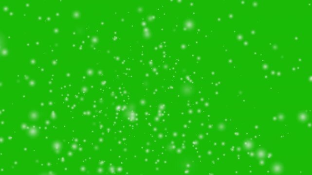 Snowfall green screen cinematic visual effect motion graphic winter christmas for overlaying realistic snow effects any video project.