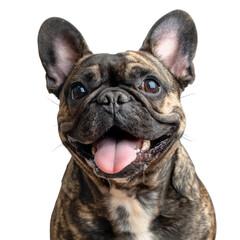 Fototapeta premium French Bulldog with Tongue Out Portrait 1.