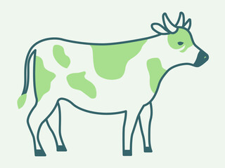Obraz premium Cow icon. Agriculture icon design. Simple filled and outline icon. Vector icon.