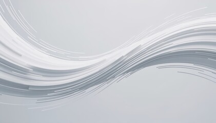 Abstract Wave Lines: A serene composition of graceful wave lines undulates across a soft canvas, creating a sense of movement and tranquility.