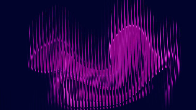 Purple waveform on dark background soundwave audio music