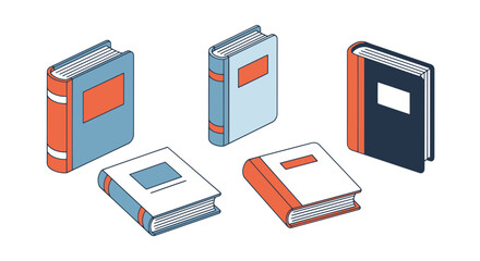 Ledger Book Line art creative modern abstract illustration