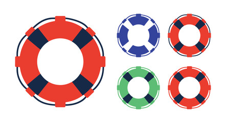 Life Buoy Line art soft dynamic tone illustration © Sabbir