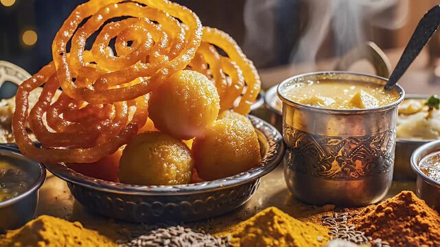 Authentic Indian Sweets & Spices Platter for Culinary Businesses, Restaurants, Food Bloggers