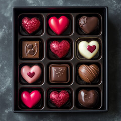 heart shaped chocolates