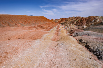 Scenery of Zhangye Danxia National Geopark, Gansu, China