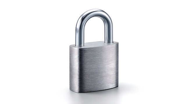 A close-up shot of a silver padlock, emphasizing security and protection. The padlock is the focal point, suggesting safety and privacy.