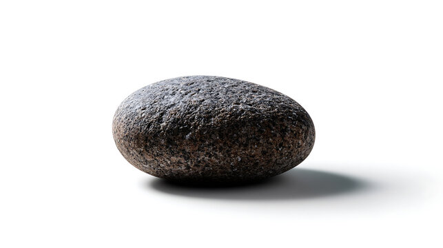 A solitary stone rests gracefully, showcasing nature's understated elegance