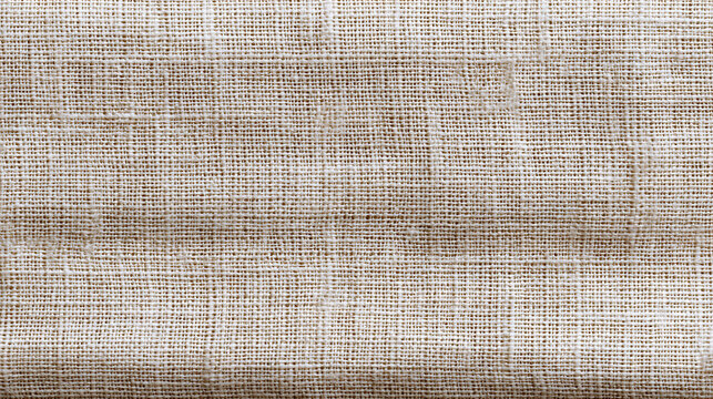 Close-up texture of beige woven fabric, perfect for backgrounds and textile design.