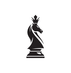 chess knight vector