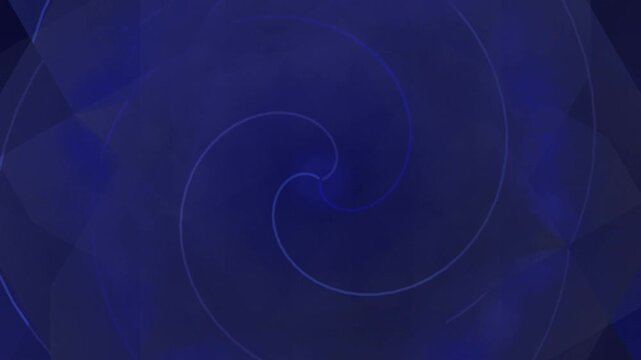 Dark Blue Geometric Shapes Fading Animation Loop.