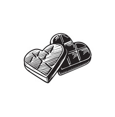 chocolate love vector