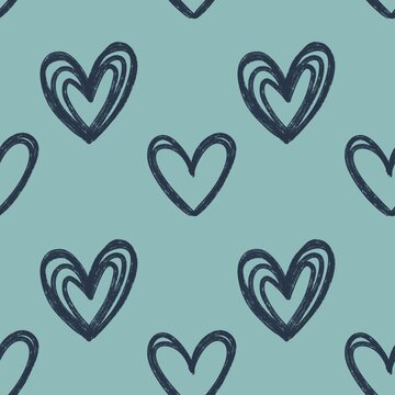 Patr&oacute;n sin costuras Original. Corazones. Estampa. Textura. Fondo. Infinito