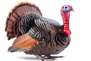 Vibrant and Realistic Turkey Imagery Perfect for Culinary and Seasonal Themes Evoking Thanksgiving Celebrations and Farm Life Alluring Visual Appeal Generative AI