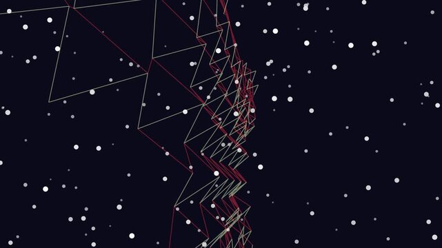 Constellation Patterns in Night Sky Animation.