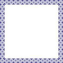 Obraz premium Minimalist geometric frame vector element for invitation and certificate design