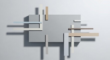 Abstract geometric composition graphic design