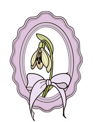 Easter greeting card illustration