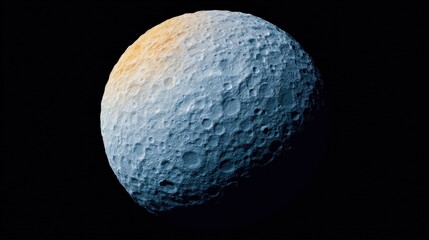 Full moon with detailed craters and lunar topography showing a scientific satellite perspective for educational research and astronomical space exploration backgrounds
