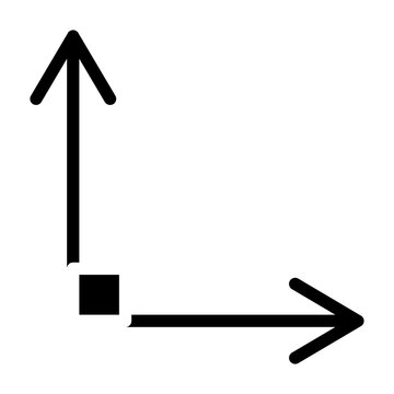 right angle glyph icon