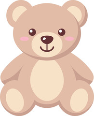 Fototapeta premium Illustration of a Cute Teddy Bear vector shape
