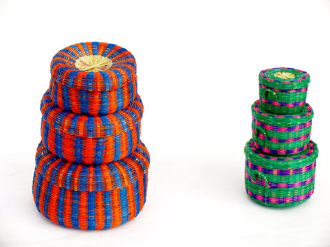 Artesanias coloridas del centro de Colombia, artesanias boyacenses