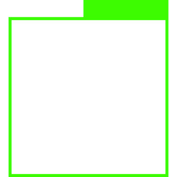 Camera Detection Frame Green Scanner Box, Object Recognition Boundary, CCTV recording scanner 