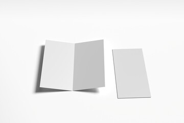 DL Flyer Mockup on Clean Minimal Background