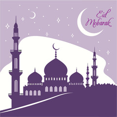 Eid Mubarak Vector Graphic