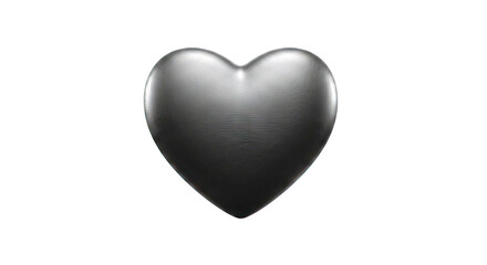 Obraz premium 3D Black Heart Shape with Texture