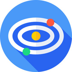 The solar system with planets for astronomy concepts © IconIllustrate