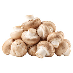 Fresh whole button mushrooms professional shot