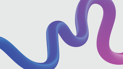 Vibrant gradient squiggles in blue and pink on white background