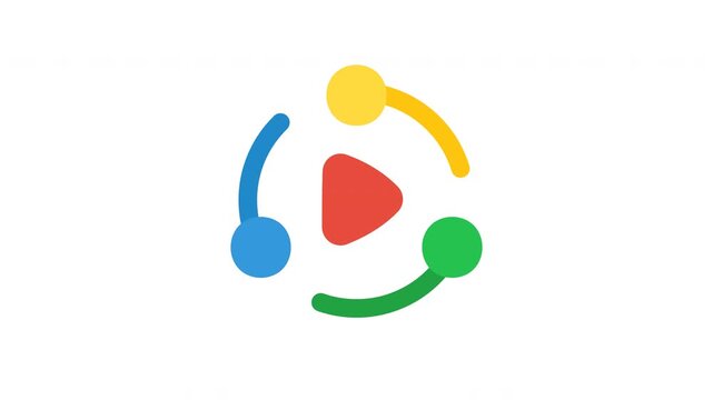 Content Sharing Social Network Animation