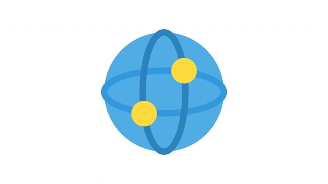 Animated World Wide Web Sphere Symbol