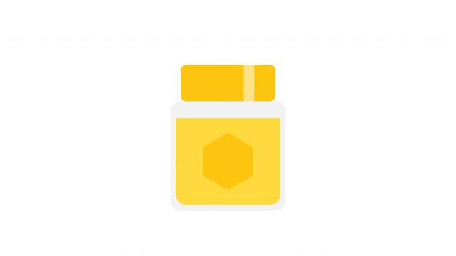 Sweet Honey Jar Food Animation